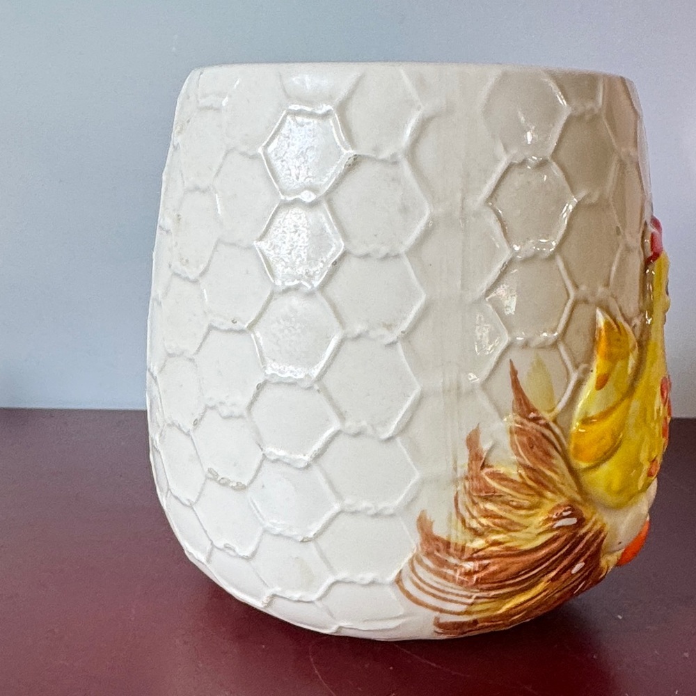 Vintage Sears Roebuck "Chicken Little" ceramic kitchen canister, made in Japan - Picture 7 of 16